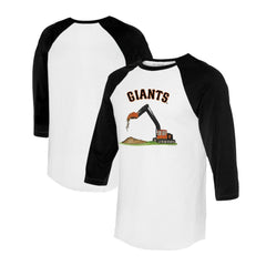 San Francisco Giants Tiny Turnip Unisex Excavator 3/4-Sleeve Raglan T-Shirt Sale