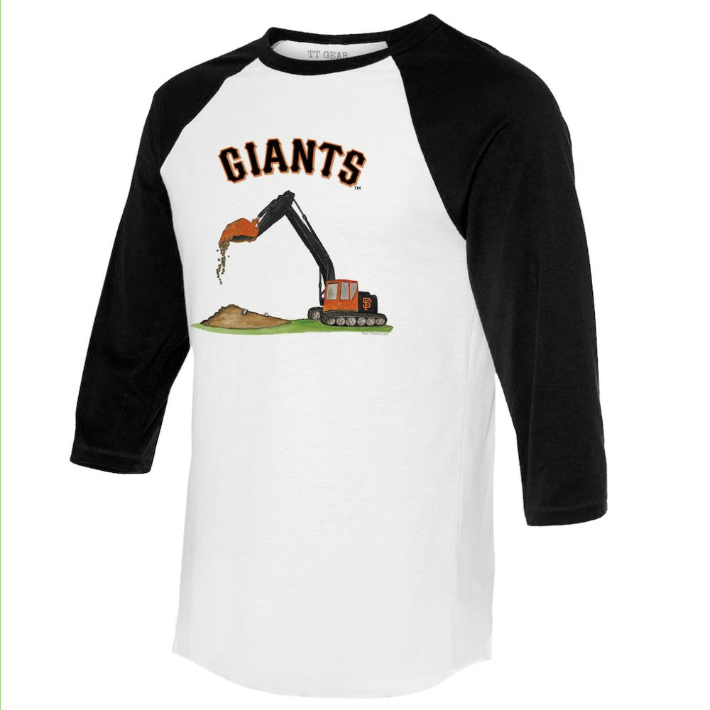 San Francisco Giants Tiny Turnip Unisex Excavator 3/4-Sleeve Raglan T-Shirt Sale