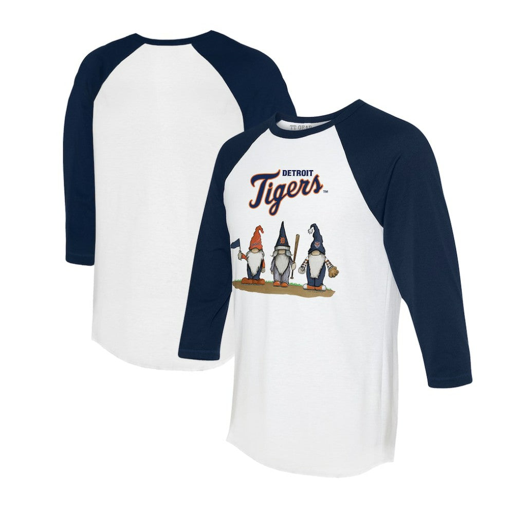 Detroit Tigers Tiny Turnip Unisex Gnomes 3/4-Sleeve Raglan T-Shirt discount