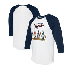 Detroit Tigers Tiny Turnip Unisex Gnomes 3/4-Sleeve Raglan T-Shirt discount