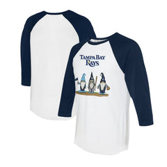 Tampa Bay Rays Tiny Turnip Unisex Gnomes 3/4-Sleeve Raglan T-Shirt for sale