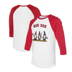 Boston Red Sox Tiny Turnip Unisex Gnomes 3/4-Sleeve Raglan T-Shirt Near Me