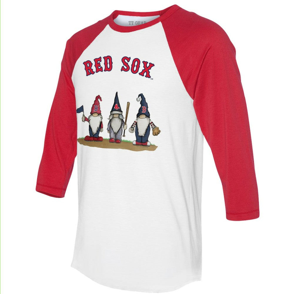 Boston Red Sox Tiny Turnip Unisex Gnomes 3/4-Sleeve Raglan T-Shirt Near Me