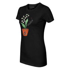 Baltimore Orioles Tiny Turnip Women's Lilies & Ladybugs T-Shirt for sale
