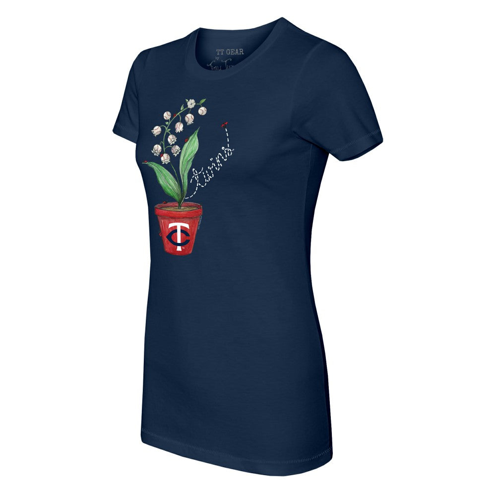 Minnesota Twins Tiny Turnip Women's Lilies & Ladybugs T-Shirt Clearance