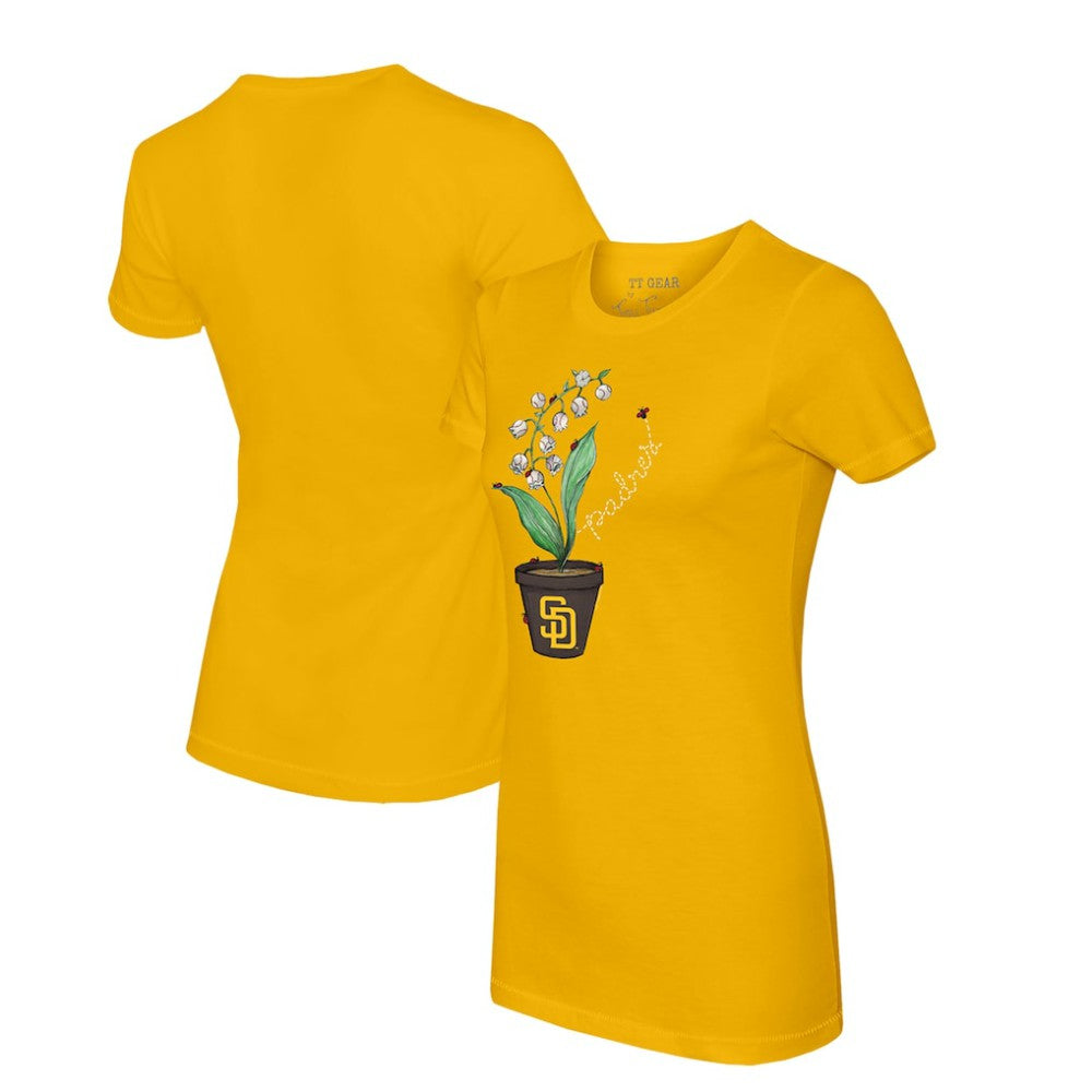 San Diego Padres Tiny Turnip Women's Lilies & Ladybugs T-Shirt Clearance