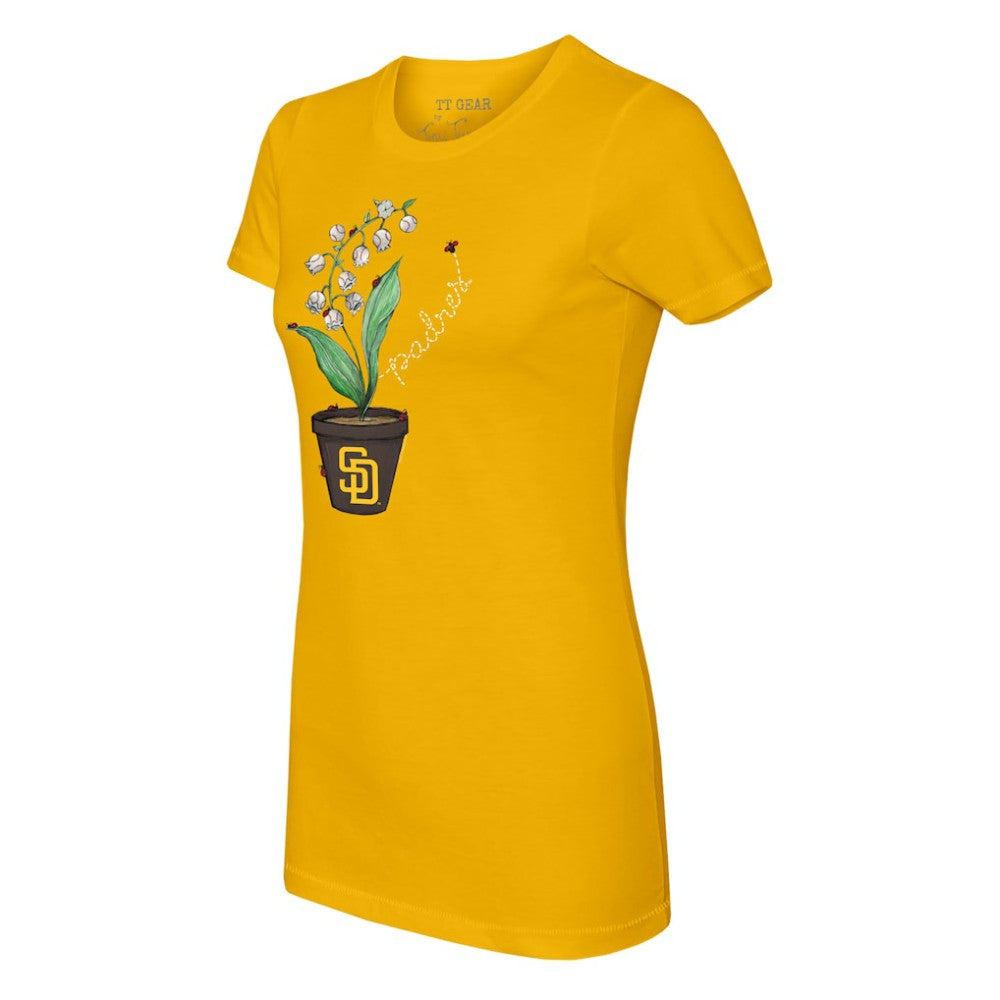 San Diego Padres Tiny Turnip Women's Lilies & Ladybugs T-Shirt Clearance