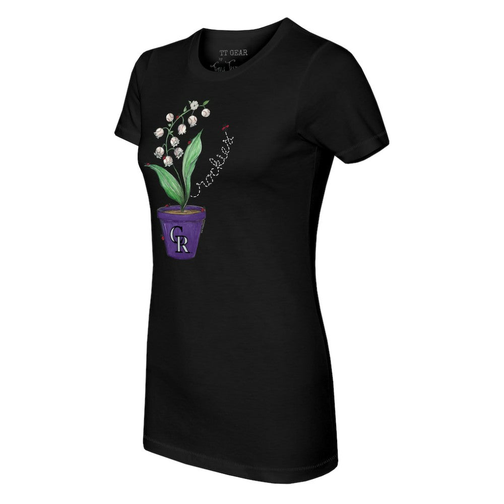 Colorado Rockies Tiny Turnip Women's Lilies & Ladybugs T-Shirt Lifestyle