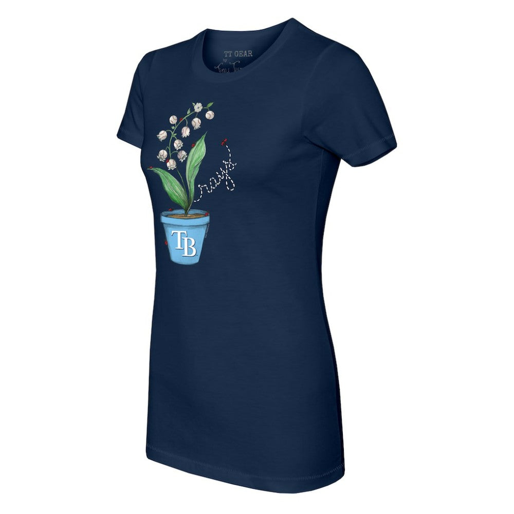 Tampa Bay Rays Tiny Turnip Women's Lilies & Ladybugs T-Shirt for sale