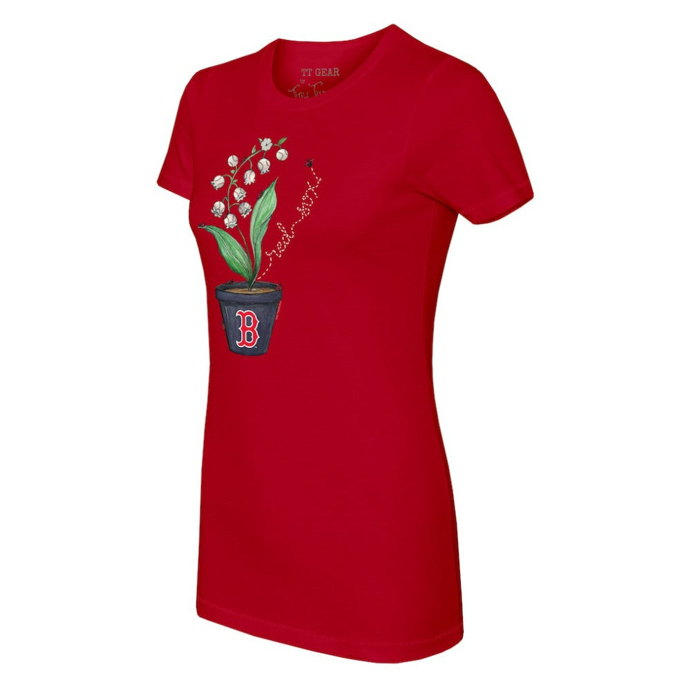 Boston Red Sox Tiny Turnip Women's Lilies & Ladybugs T-Shirt Near Me