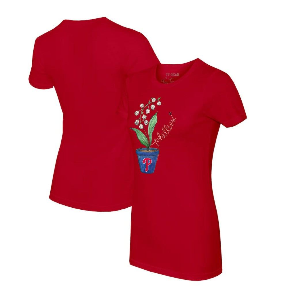 Philadelphia Phillies Tiny Turnip Women's Lilies & Ladybugs T-Shirt discount