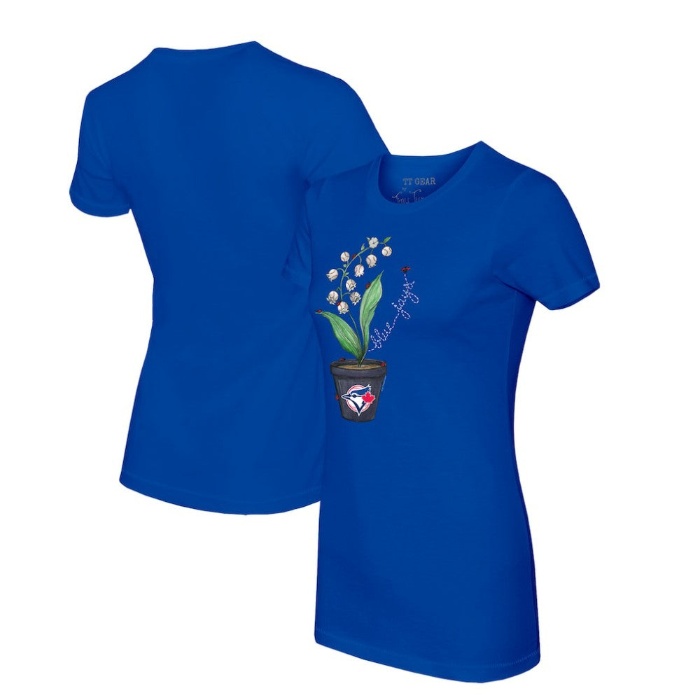 Toronto Blue Jays Tiny Turnip Women's Lilies & Ladybugs T-Shirt discount