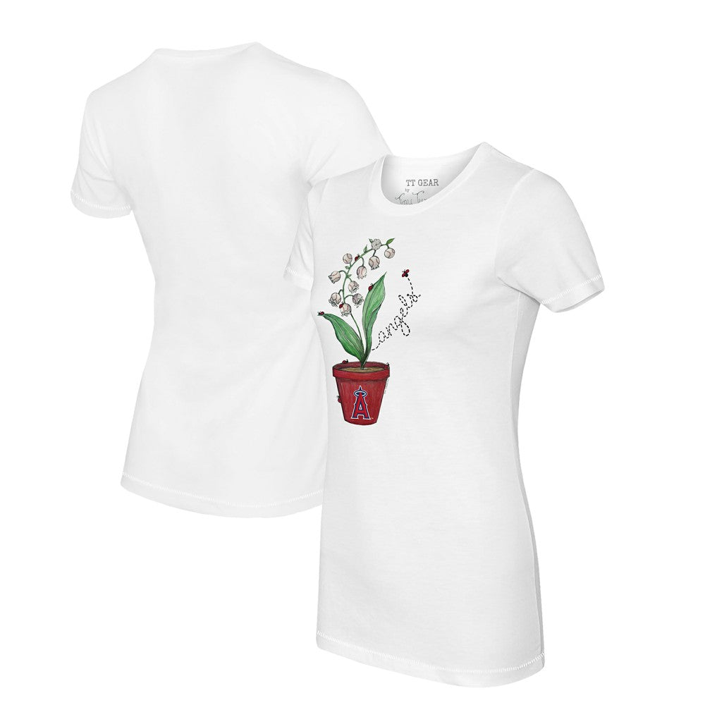 Los Angeles Angels Tiny Turnip Women's Lilies & Ladybugs T-Shirt discount