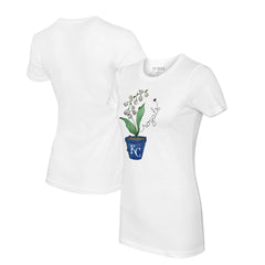 Kansas City Royals Tiny Turnip Women's Lilies & Ladybugs T-Shirt On Sale