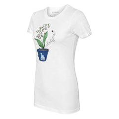 Los Angeles Dodgers Tiny Turnip Women's Lilies & Ladybugs T-Shirt Lifestyle