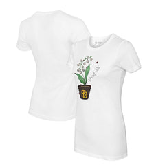 San Diego Padres Tiny Turnip Women's Lilies & Ladybugs T-Shirt Sale