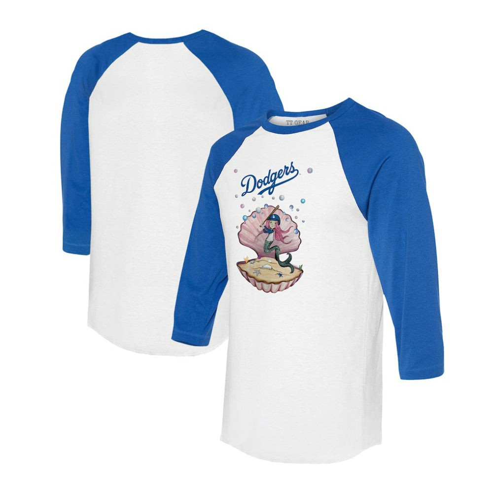 Los Angeles Dodgers Tiny Turnip Unisex Mermaid 3/4-Sleeve Raglan T-Shirt discount