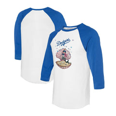 Los Angeles Dodgers Tiny Turnip Unisex Mermaid 3/4-Sleeve Raglan T-Shirt discount
