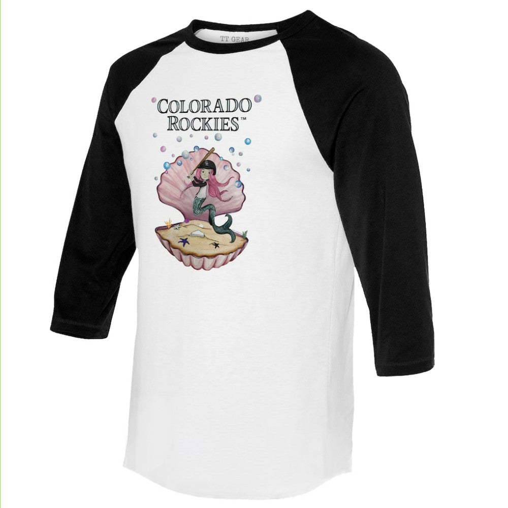 Colorado Rockies Tiny Turnip Unisex Mermaid 3/4-Sleeve Raglan T-Shirt discount