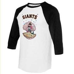 San Francisco Giants Tiny Turnip Unisex Mermaid 3/4-Sleeve Raglan T-Shirt Sale