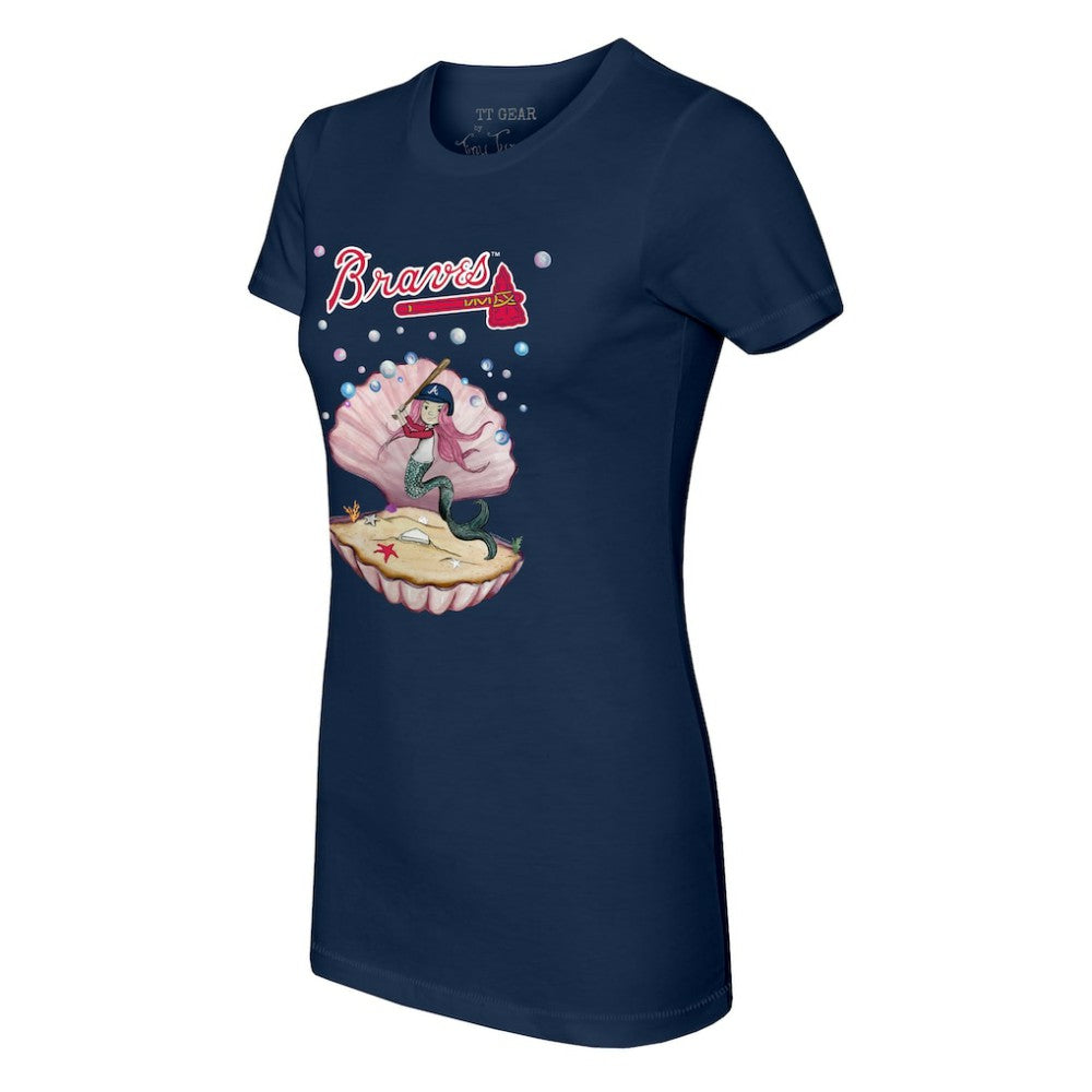Atlanta Braves Tiny Turnip Women's Mermaid T-Shirt On Sale