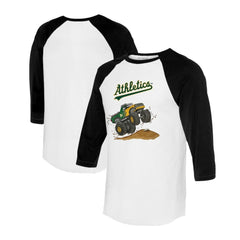 Athletics Tiny Turnip Unisex Monster Truck 3/4-Sleeve Raglan T-Shirt Near Me
