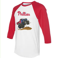 Philadelphia Phillies Tiny Turnip Unisex Monster Truck 3/4-Sleeve Raglan T-Shirt Near Me