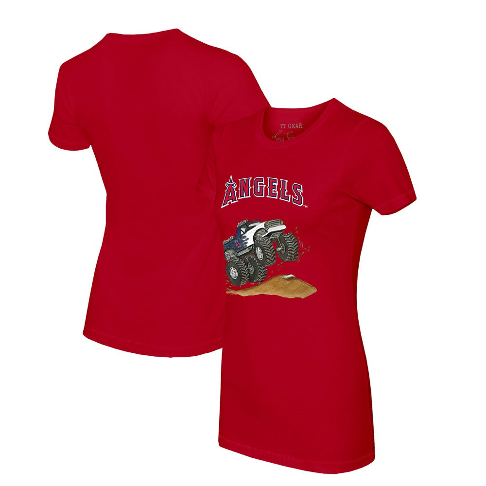 Los Angeles Angels Tiny Turnip Women's Monster Truck T-Shirt On Sale