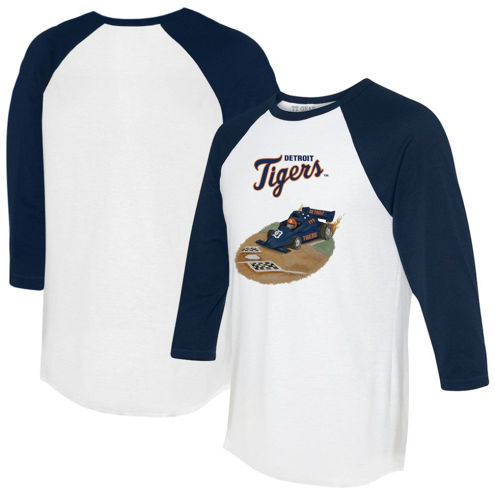 Detroit Tigers Tiny Turnip Unisex Race Car 3/4-Sleeve Raglan T-Shirt Near Me