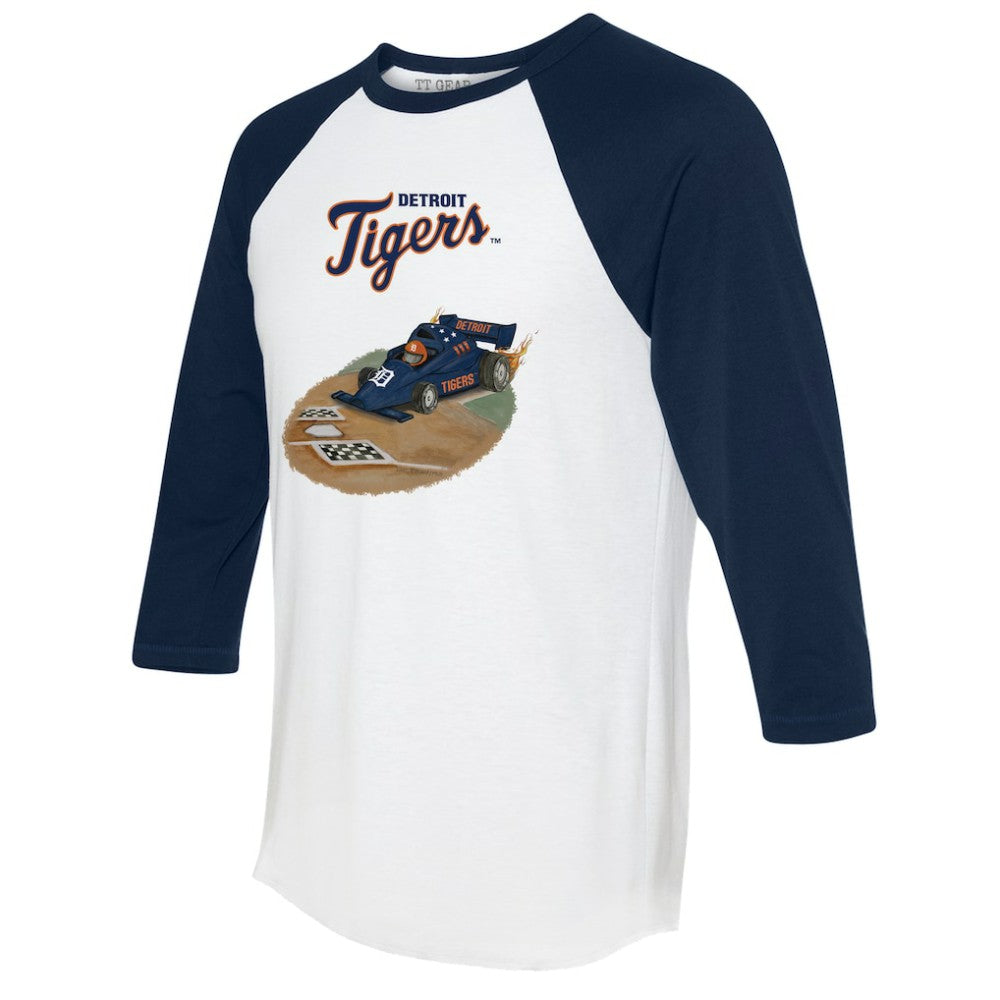Detroit Tigers Tiny Turnip Unisex Race Car 3/4-Sleeve Raglan T-Shirt Near Me