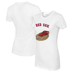 Boston Red Sox Tiny Turnip Women's Race Car T-Shirt Clearance