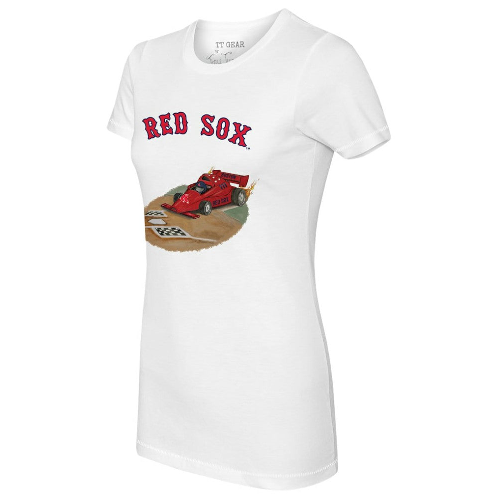 Boston Red Sox Tiny Turnip Women's Race Car T-Shirt Clearance