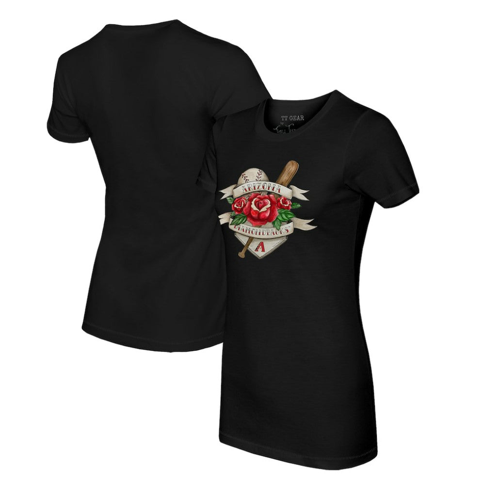 Arizona Diamondbacks Tiny Turnip Women's Tattoo Rose T-Shirt Online