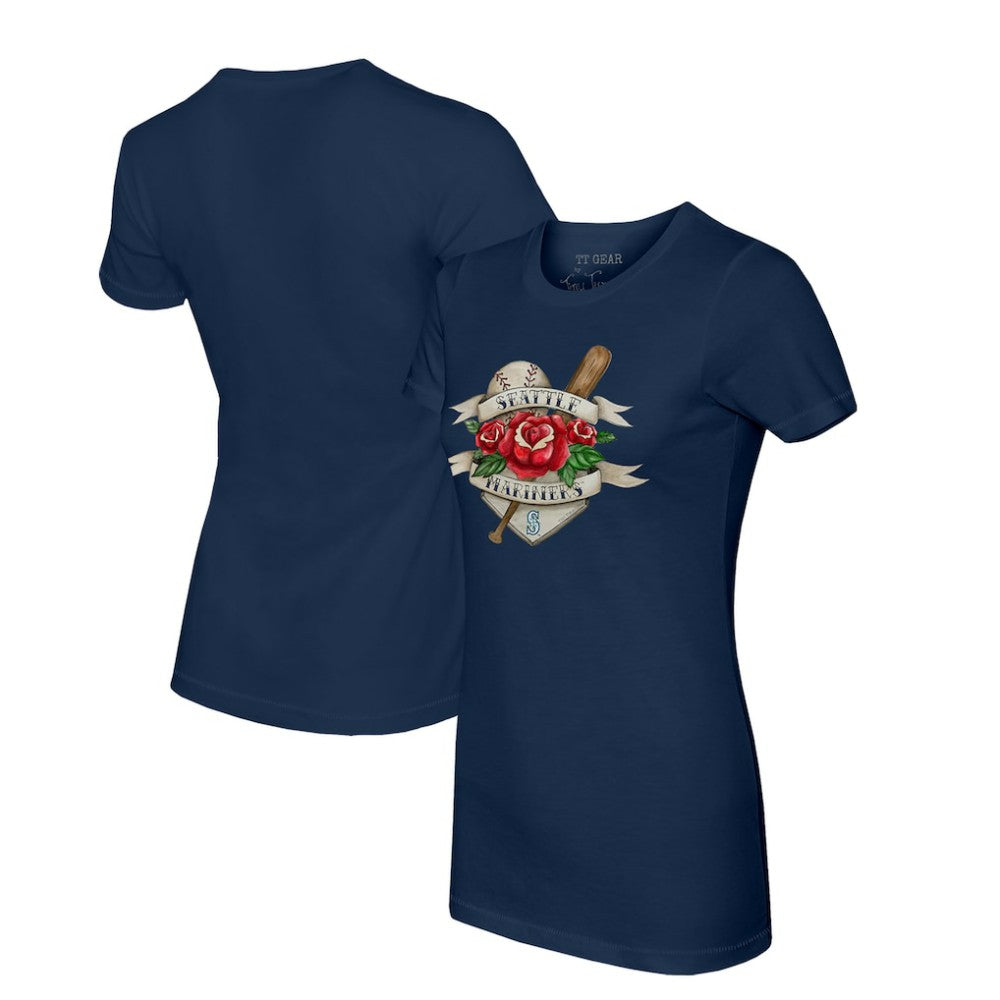 Seattle Mariners Tiny Turnip Women's Tattoo Rose T-Shirt Near Me