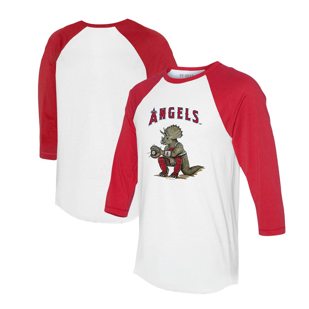 Los Angeles Angels Tiny Turnip Unisex Triceratops 3/4-Sleeve Raglan T-Shirt Online