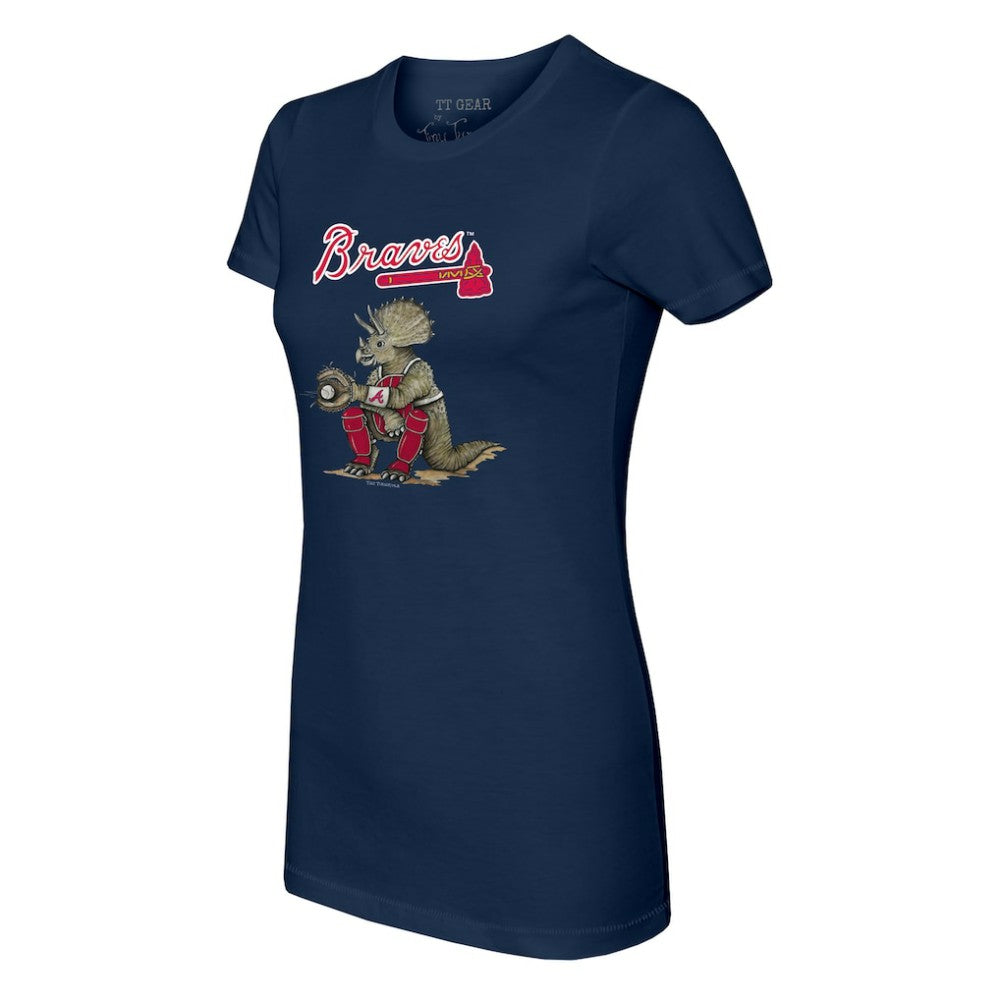 Atlanta Braves Tiny Turnip Women's Triceratops T-Shirt for sale