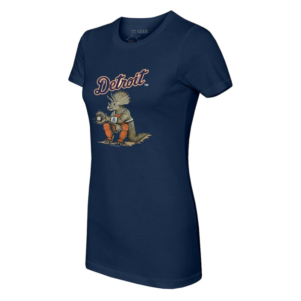 Detroit Tigers Tiny Turnip Women's Triceratops T-Shirt Lifestyle