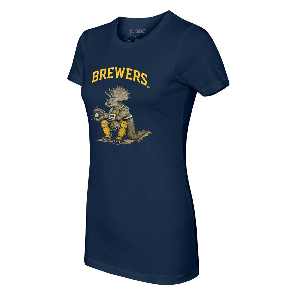 Milwaukee Brewers Tiny Turnip Women's Triceratops T-Shirt Online