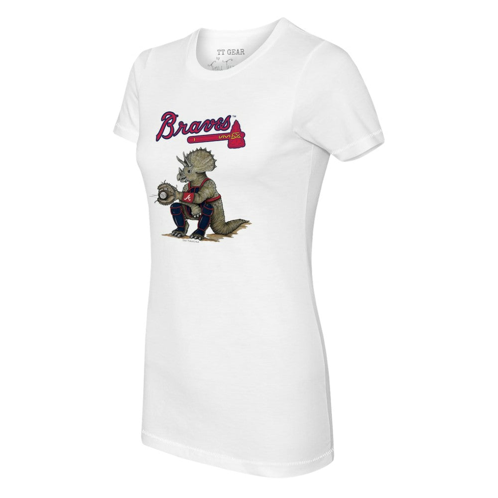 Atlanta Braves Tiny Turnip Women's Triceratops T-Shirt for sale