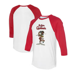 St. Louis Cardinals Tiny Turnip Unisex 2024 Year of the Dragon 3/4-Sleeve Raglan T-Shirt On Sale