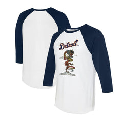 Detroit Tigers Tiny Turnip Unisex 2024 Year of the Dragon 3/4-Sleeve Raglan T-Shirt Lifestyle