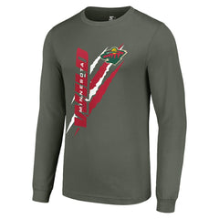 Minnesota Wild - Starter Color Scratch Long-Sleeve T-Shirt Green