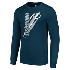 Tampa Bay Lightning - Starter Color Scratch Long-Sleeve T-Shirt Navy