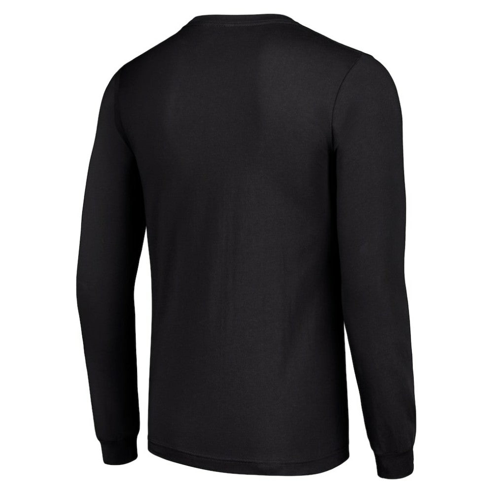 Chicago Blackhawks Starter Color Scratch Long-Sleeve T-Shirt Black