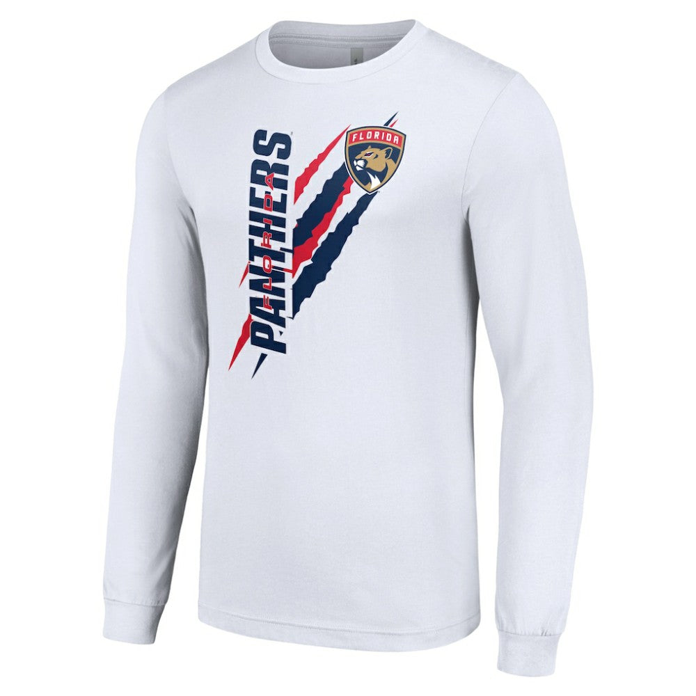Florida Panthers - Starter Color Scratch Long-Sleeve T-Shirt White