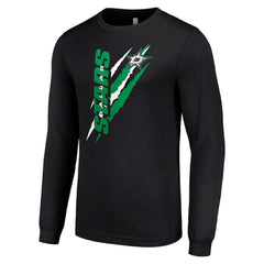 Dallas Stars - Starter Color Scratch Long-Sleeve T-Shirt Black