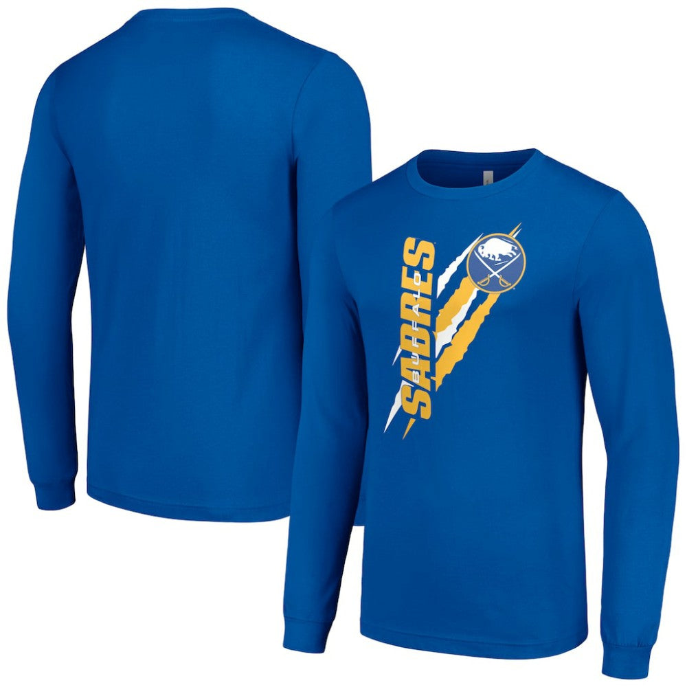 Buffalo Sabres - Starter Color Scratch Long-Sleeve T-Shirt Royal