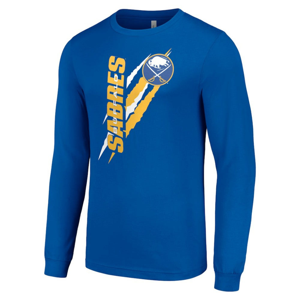 Buffalo Sabres - Starter Color Scratch Long-Sleeve T-Shirt Royal