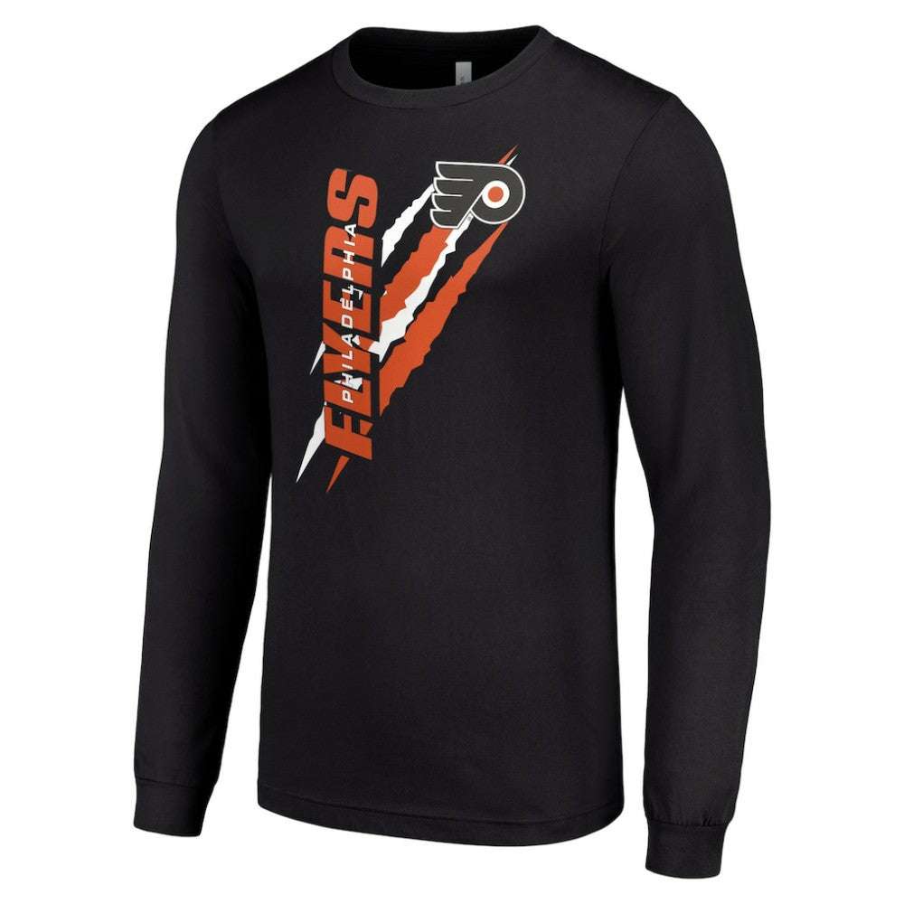 Philadelphia Flyers - Starter Color Scratch Long-Sleeve T-Shirt Black