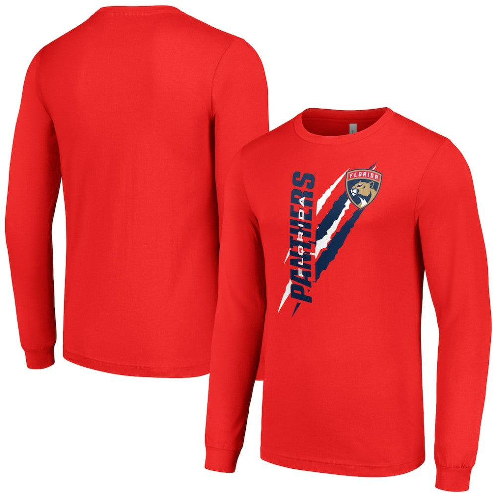 Florida Panthers - Starter Color Scratch Long-Sleeve T-Shirt Red